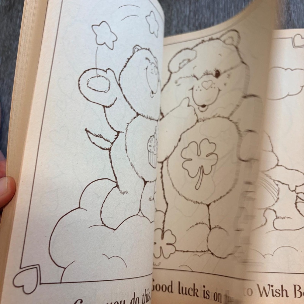 Vintage 1982 Care Bears Coloring Book Kenner Products 18400 Retro 80s Toy - Picture 8 of 9